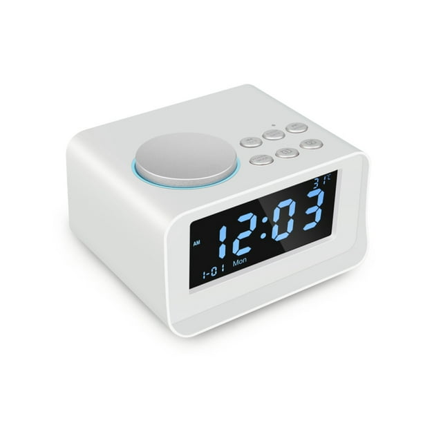 Smart Alarm Clock Radio Bluetooth Speakers Led Usb Charging Temperature Time Stereo Sound Speaker Fm Hands Free Call Walmart Com Walmart Com