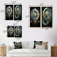 thumbnail image 4 of Designart "Crescent Moon and Symbols" Symbols Framed Wall Art Set Of 2 - Gold Fantasy Frame Gallery Set For Office Decor, 4 of 7