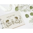 thumbnail image 5 of Darling Souvenir Personalized Engraved Laser Cut Wedding Guest Book Wooden Cover Sign-in Book Registry Guestbook Scrapbook-VA, 5 of 7