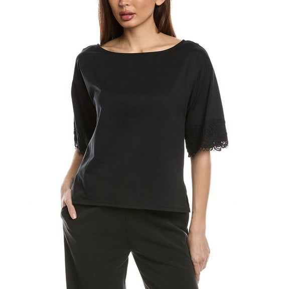 Natori womens Bliss Harmony T-Shirt, l, Black