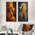 thumbnail image 1 of Designart "Bees at Home" Bee Framed Wall Art Set Of 2 - Yellow Animals Frame Gallery Set For Office Decor, 1 of 6