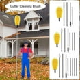 thumbnail image 4 of Multipurpose Telescopic Gutter Cleaning Tool with Flexible Brush Head Home Accessory for Leaf and Debris Removal, 4 of 12