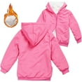 thumbnail image 4 of KPOPLK Kids Zip-Up Hoodie Girls Boys UPF82+ Sun Protection Jacket Hooded Cooling Shirt(13-14 Years,Hot Pink), 4 of 5