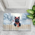 thumbnail image 4 of Playful Scottish Terrier Welcomes Winter Snowy Day with Cardinal Bird Doormat Scottie Dog Lover Gifts Indoor Outdoor Welcome Mat - 2017, 4 of 5