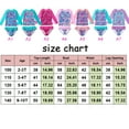 thumbnail image 3 of 2-10Y Girls Long Sleeve Rash Guard UPF50+ Swimsuit Mermaid Ruffles Two Pieces Bikini Set, 3 of 7