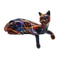 thumbnail image 3 of Figura de gato durmiendo en la siesta, adorno de mesa, escultura artesanal de resina, decoración de estante para estanterías, versátil Estilo B, 3 of 9