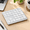 C-Silvery White, variant on C-Silvery White Wireless Numeric Keypad 34-keys Rechargeable For Data Entry
