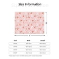 thumbnail image 2 of Vsdgher Rabbit And Cherry Pattern Fleece Throw Blanket, Horizontal Fleece Bedding Home Decor for Couch & Bed All Season Use -80"x60", 2 of 7