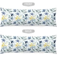 thumbnail image 4 of Watercolor Flowers Body Pillow Cover Yellow Blue Floral Sage Green Leaves Long Pillow Case with Zipper Decorative Large Bedding Pillowcase Cushion Covers for Bedroom,Couch,Sofa,Home Gifts 20"x54", 4 of 6