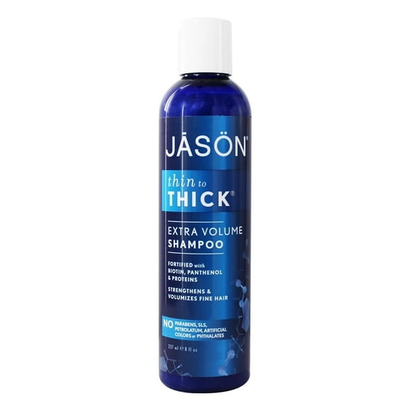 JASON Natural Products - Shampooing Épaississant pour Cheveux Fins à Épaississants - 8 fl. oz.