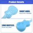 thumbnail image 5 of Vocoste 1 Pc Back Scrubber for Shower Bath Silicone Body Brush with Long Handle for Skin Exfoliating Blue, 5 of 7