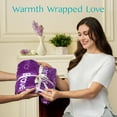 thumbnail image 7 of LHSHID Sympathy Warm Hug Blanket Compassion Throw Blanket Gift with Inspirational Words & Prayer Soft Purple Healing Get Well Gift Blanket Love Comfort for Women Mom Friend, 7 of 7