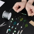 thumbnail image 3 of 109 Yards Bracelet String 0.24mm Fishing Line for Crafts Strong Beading Thread Micro Fused Thin Cord for Jewelry Making Craft Thread for Kontting Sewing Macrame Handicrafts Grey diy, 3 of 9
