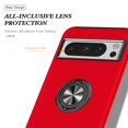 thumbnail image 4 of JTCASES for Googl Pixel 8 Pro Case, Car Mount Bracket 2-layer Hybird Shockproof PC TPU Anti-fall Slim Fit Lightweight Magnetic Cover for Googl Pixel 8 Pro - Red, 4 of 7