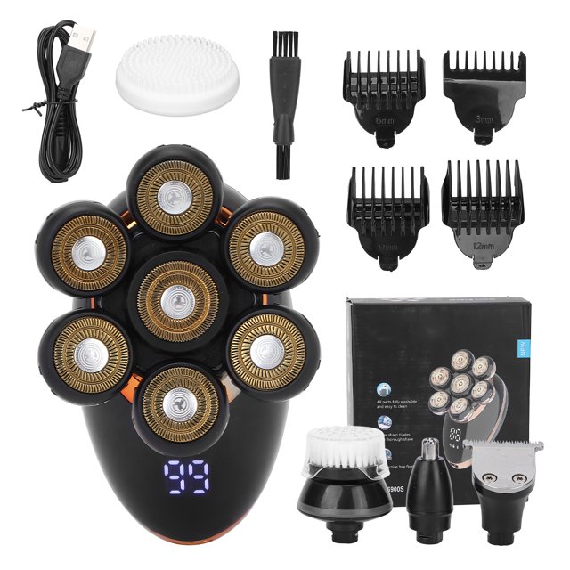 Electric Razor,5 in 1 Electric Electric Hair Shaver Electric Head Shaver Versatile Functionality