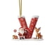 thumbnail image 1 of Decoraciones de Árbol de Navidad 2D Acrílico Decoración Carta Colgante con 26 Letras Diy Navidad Decoración Del Hogar Ornamentos Del Árbol de Navidad, 1 of 1