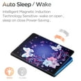 thumbnail image 4 of MonsDirect for Fire HD 10 Tablet Case (2021 Release 11th Generation) & Fire HD 10 Plus Tablet Case, Smart Auto Wake Sleep Folio Case Stand Protective Cover with Card Slot, Butterfly, 4 of 7