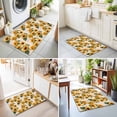 thumbnail image 4 of 2x3 Ft Entryway Area Rug, Vintage Sunflowers Kitchen Rug Runner Washable Floor Mat, Farmhouse Flowers Botanical Non Slip Indoor Door Mat Throw Carpet for Bathroom Living Room Bedroom, 4 of 8