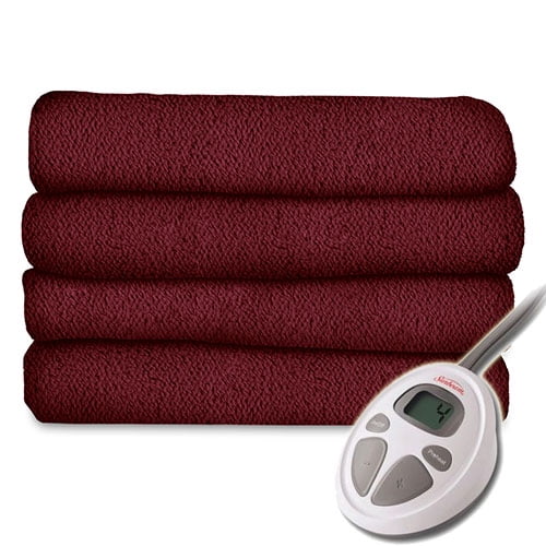 Queen Size Garnet Sunbeam LoftTec Ultra Soft Electric Heated Blanket