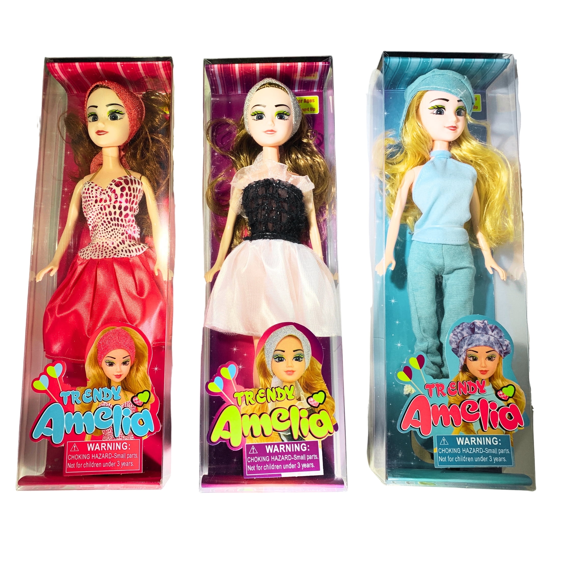 Cokos Amelia 12-Inch Fashion Doll Collection, 6 Dolls