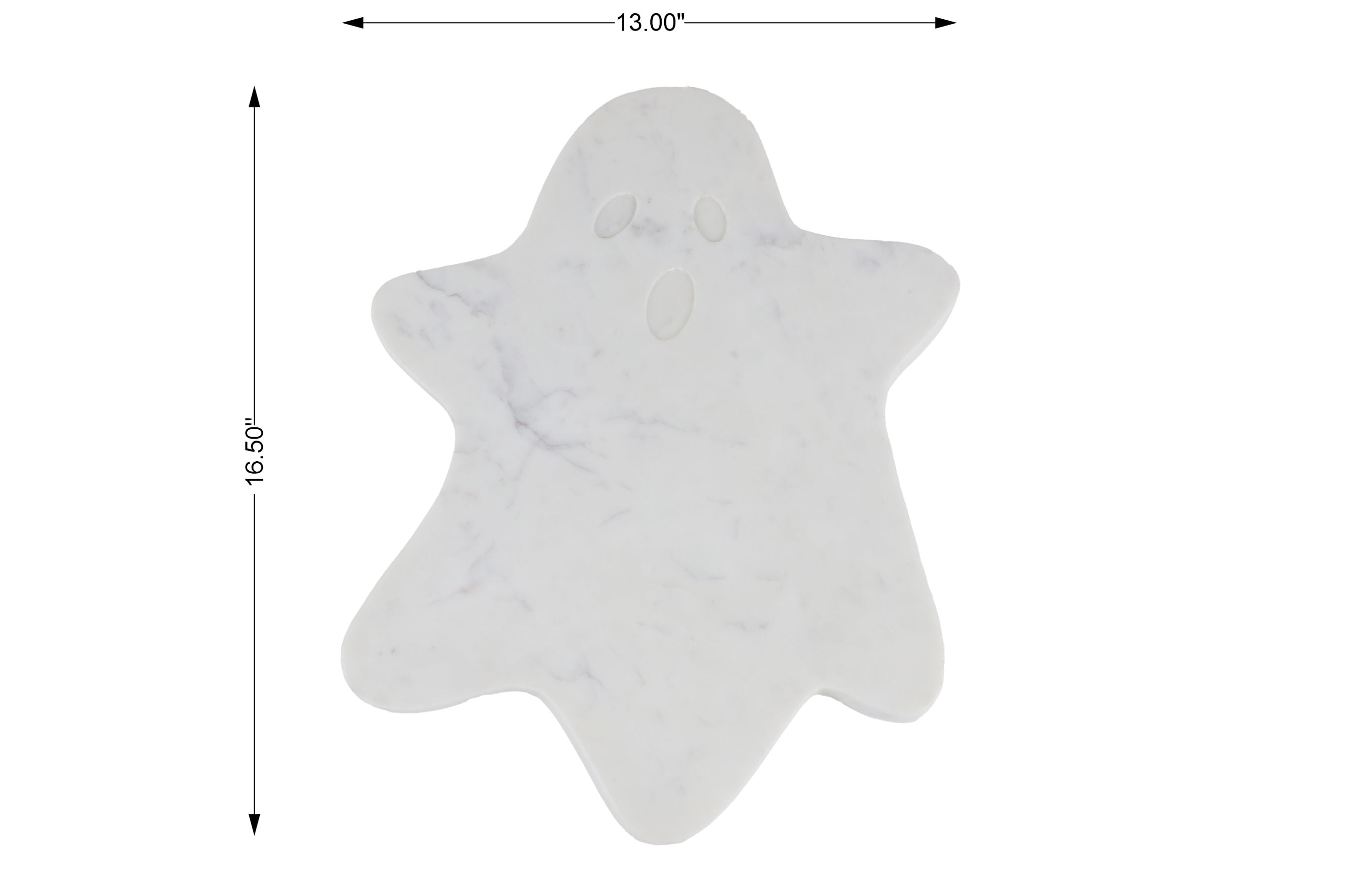 Way to Celebrate Halloween Ghost Marble Serving Board