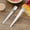 Silvery#2, variant on Stainless Steel Ice Cream Spoon-Flat Top Dessert & Cake Serving Spoon-Long Handle Mixing Spoon-3 Sizes (Small 5.51",Medium 7.01",Large 7.72")-Elegant Kitchen Utensil