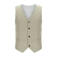 thumbnail image 7 of Blczomt Summer 2025!Mens Tops Sleeveless Dress Vest Formal Green Waistcoat Pocket Tank Tops, 7 of 7