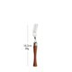 thumbnail image 1 of Durtens-Juego de cubiertos con mango de madera, vajilla occidental con abrazadera, cuchillo de acero inoxidable, tenedor, cuchara de té, vajilla portátil Fivean unisex, 1 of 2