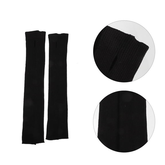 KAKOWELY Warm Arm Warmers 1 Pair Black for Protection