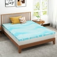 thumbnail image 6 of TINKLE WELL 2” Twin Size Gel Memory Foam Mattress Topper Ventilated Soft Mattress Pad, 6 of 7