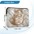 thumbnail image 3 of WOBOGO Sleeping Cat Laptop Sleeve 13.4 inch Lightweight Zipper Design Soft Padded Protection Against Scratches and Impacts, 3 of 8