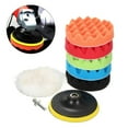 thumbnail image 3 of Éponge de Polissage Auto Cd-rom 8 Pcs Tampon de Polissage en Laine pour Roue 5 Po, 3 of 5