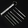 thumbnail image 2 of LEEYNEER Ear Wax Stainless Steel Adults Daily Use 6Pack 3.9x1in, 2 of 5