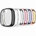 thumbnail image 1 of wonima02 6-Pack Screen Protector Compatible with Fitbit Versa 3/Sense Case, Soft TPU Plated Case All-Around Protective Screen Full Cover Bumper Compatible for Sense/Versa 3 Smart Watch, 1 of 1