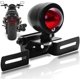 thumbnail image 1 of Motorcycle Tail Light Brake Stop Daytime Running Light Red 12V with Black License Plate Holder, 1 of 3