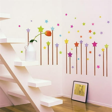 Star Sky Wall Decals Stickers Appliques Home Decor Walmart Com