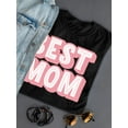 thumbnail image 3 of Best Mom Hand Drawn Lettering Shaped T-Shirt Women -Image by Shutterstock, Female Large, 3 of 4
