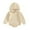 AB8 Beige, variant on Tisuna Infant Boys Girls Romper Solid Color Long Sleeve Hooded Tops Classic Comfortable Autumn Winter Kids Bodysuit Beige Size 6-12 Months