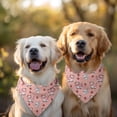 thumbnail image 2 of Dog Bandana 2 Pack,Pink Cow Milk Strawberry Pattern Bandanas for Dogs,Cat Bandana,Small/ Large Dog Bandana 2 Size,Dog Bandanas Girl Boy, 2 of 5