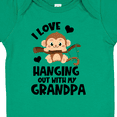 thumbnail image 4 of Inktastic Monkey I Love Hanging out with My Grandpa Boys or Girls Baby Bodysuit, 4 of 5