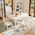 thumbnail image 6 of Wonnitar 8'x 10' Floral Large Area Rug for Living Room, Cottagecore Washable Rug for Bedroom, White Non Slip Botanical Bee Rug Soft Low-Pile Carpet for Nursery Kids Room Sunroom, 6 of 10