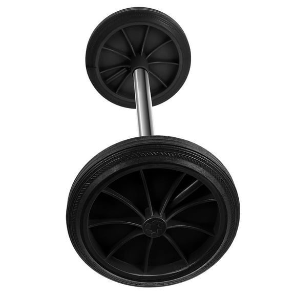 Minkissy Waste Bin Pulley Wheel Rubber Easy Maneuvering 1 Set