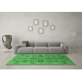 thumbnail image 3 of Ahgly Company Indoor Square Oriental Emerald Green Industrial Area Rugs, 8' Square, 3 of 4