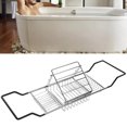 thumbnail image 3 of Bathtub Metal Bathtub Rack Retractable Adjustable Removable Stand Bathroom Caddy Tray Rack for Hotels Bathrooms, 3 of 7