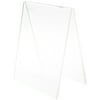 Plymor Clear Acrylic Folded A-Frame Holder for 2 Signs or Photos, 11" H x 8.5" W x 6" D