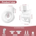 thumbnail image 6 of Wearable Breast Pump, Silicone Hands-Free Pump for Breastfeeding, Portable Breast Milk Catcher, Baby Feeding Pumps & Accessories Double-Sealed Manual Breast Pumps 12cm Flange,3 Modes 9 Levels, 6 of 10