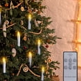 thumbnail image 1 of Velas con pilas para decoración de árbol de Navidad, 10 Uds., velas para árbol de Navidad, 1 of 8