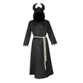 thumbnail image 3 of Cape Robe avec Capuche Devil Costume de Cosplay d'Halloween pour Carnaval Mascarade Noir G, 3 of 10