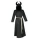 thumbnail image 3 of Capa de con capucha perfecl Disfraz de cosplay Trajes Capa de mago para hombres Mujeres Fiesta temática Discoteca Carnaval Negro L, 3 of 8