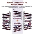 thumbnail image 2 of Ktaxon 10 Tiers 50 Pairs Shoe Rack Shoe Shelf Closet Shoe Storage Cabinet Organizer Space Saving, Coffee Color, 2 of 7
